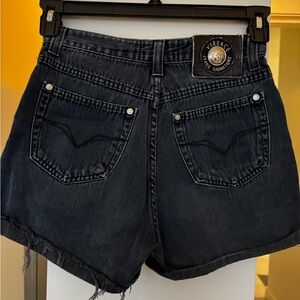 Versace Women's Dark Blue Jean Shorts